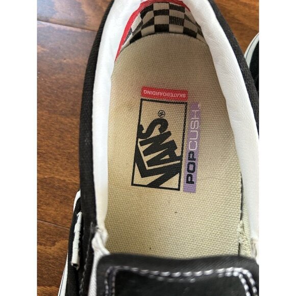 Vans Low-Top Trainers Asher Black Black Mens 7 Slip On Sneakers - Picture 5 of 7